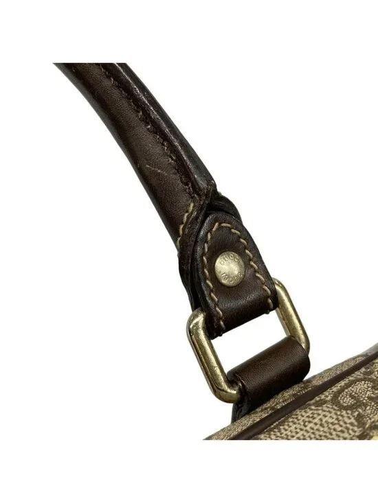 Gucci Business Bag GG Plus Supreme Dark Brown Beige No Lock Leather - Picture 11 of 15